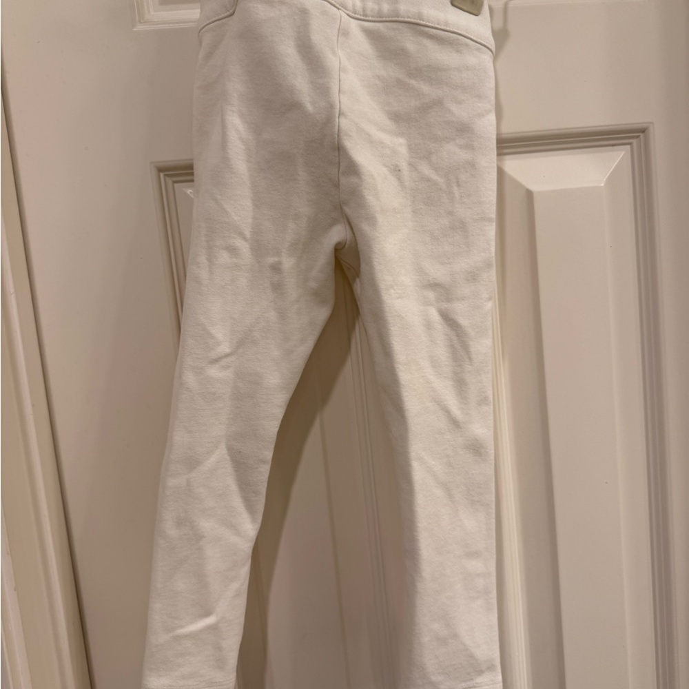 Janie and Jack Cream Leggings - Picture 3 of 3